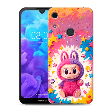 Силиконовый противоударный чехол на Huawei Y6s с принтом Labubu Лабубу Силиконовый противоударный чехол на Huawei Y6s с принтом Labubu Лабубу