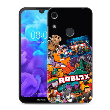 Силиконовый противоударный чехол на Huawei Y6s с принтом Roblox Роблокс Силиконовый противоударный чехол на Huawei Y6s с принтом Roblox Роблокс