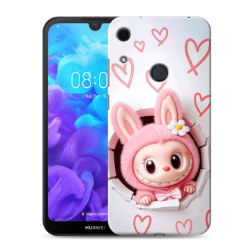 Силиконовый противоударный чехол на Huawei Y6s с принтом Labubu Лабубу