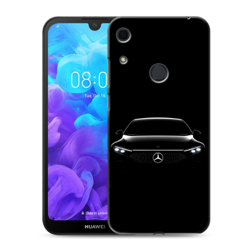 Силиконовый противоударный чехол на Huawei Y6s с принтом Mercedes Мерседес Силиконовый противоударный чехол на Huawei Y6s с принтом Mercedes Мерседес