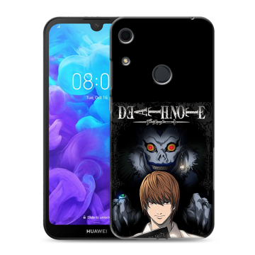 Силиконовый противоударный чехол на Huawei Y6s с принтом Death note Тетрадь смерти Силиконовый противоударный чехол на Huawei Y6s с принтом Death note Тетрадь смерти