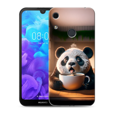 Силиконовый противоударный чехол на Huawei Y6s с принтом смешная панда