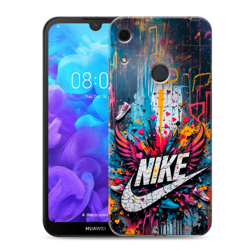 Силиконовый противоударный чехол на Huawei Y6s с принтом Nike Найк