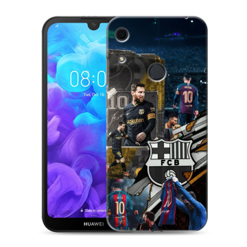 Силиконовый противоударный чехол на Huawei Y6s с принтом Messi Barcelona Силиконовый противоударный чехол на Huawei Y6s с принтом Messi Barcelona