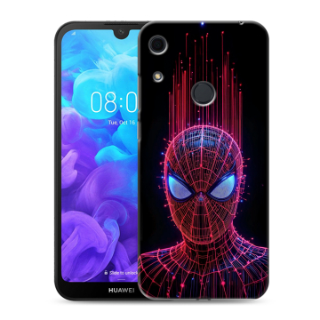 Силиконовый противоударный чехол на Huawei Y6s с принтом Spiderman Человек паук