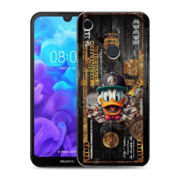 Силиконовый противоударный чехол на Huawei Y6s с принтом Дональд Дак Доллар Силиконовый противоударный чехол на Huawei Y6s с принтом Дональд Дак Доллар