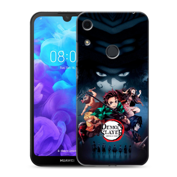 Силиконовый противоударный чехол на Huawei Y6s с принтом Demon Slayer Клинок рассекающий демонов