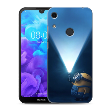 Силиконовый противоударный чехол на Huawei Y6s с принтом Миньоны Силиконовый противоударный чехол на Huawei Y6s с принтом Миньоны