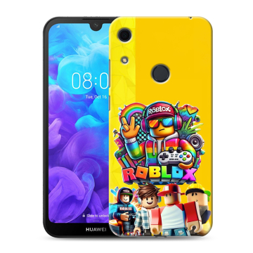 Силиконовый противоударный чехол на Huawei Y6s с принтом Roblox Роблокс Силиконовый противоударный чехол на Huawei Y6s с принтом Roblox Роблокс