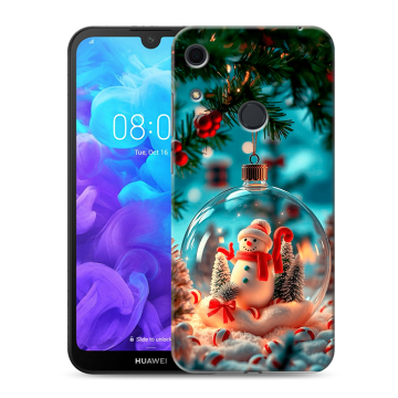 Силиконовый противоударный чехол на Huawei Y6s с принтом Новый год Силиконовый противоударный чехол на Huawei Y6s с принтом Новый год