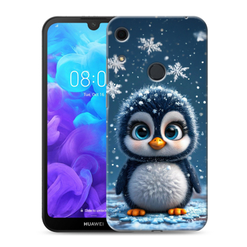 Силиконовый противоударный чехол на Huawei Y6s с принтом Новый год Силиконовый противоударный чехол на Huawei Y6s с принтом Новый год
