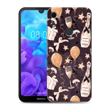 Силиконовый противоударный чехол на Huawei Y6s с принтом Новый год Силиконовый противоударный чехол на Huawei Y6s с принтом Новый год