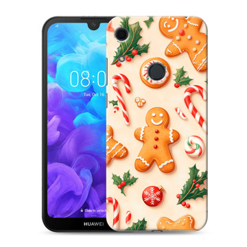 Силиконовый противоударный чехол на Huawei Y6s с принтом Новый год Силиконовый противоударный чехол на Huawei Y6s с принтом Новый год