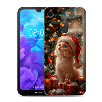 Силиконовый противоударный чехол на Huawei Y6s с принтом Новый год Силиконовый противоударный чехол на Huawei Y6s с принтом Новый год