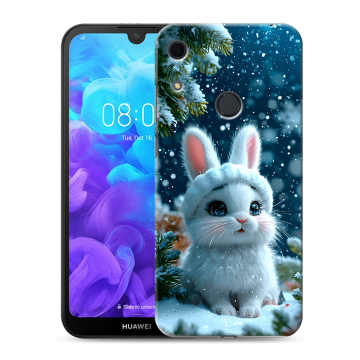 Силиконовый противоударный чехол на Huawei Y6s с принтом Новый год Силиконовый противоударный чехол на Huawei Y6s с принтом Новый год
