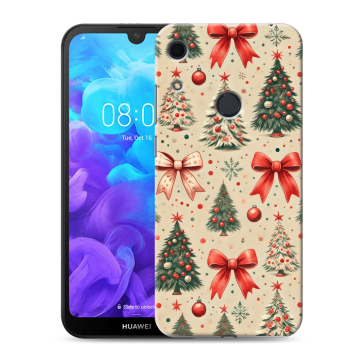 Силиконовый противоударный чехол на Huawei Y6s с принтом Новый год Силиконовый противоударный чехол на Huawei Y6s с принтом Новый год