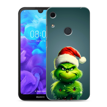 Силиконовый противоударный чехол на Huawei Y6s с принтом Новый год Силиконовый противоударный чехол на Huawei Y6s с принтом Новый год