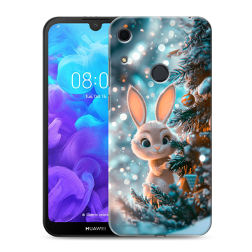 Силиконовый противоударный чехол на Huawei Y6s с принтом Новый год Силиконовый противоударный чехол на Huawei Y6s с принтом Новый год