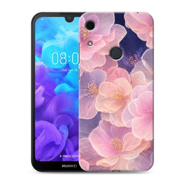 Силиконовый противоударный чехол на Huawei Y6s с принтом женский Силиконовый противоударный чехол на Huawei Y6s с принтом женский