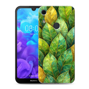Силиконовый противоударный чехол на Huawei Y6s с принтом женский