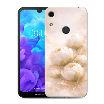 Силиконовый противоударный чехол на Huawei Y6s с принтом женский