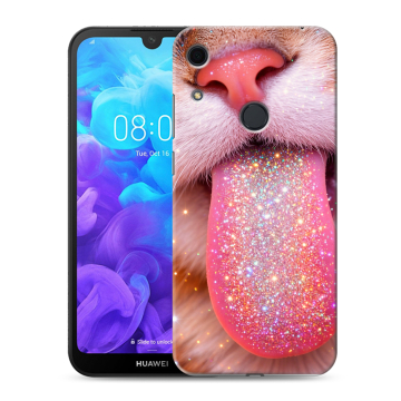 Силиконовый противоударный чехол на Huawei Y6s с принтом для девочек