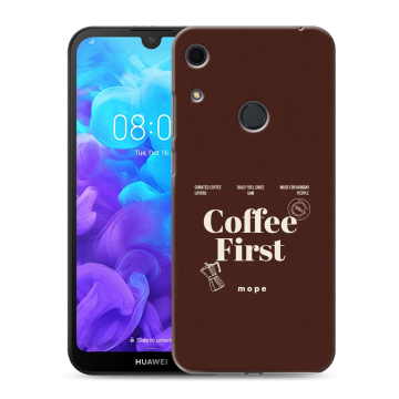Силиконовый противоударный чехол на Huawei Y6s с принтом женский