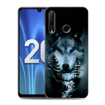 Силиконовый чехол на Huawei Honor 20 Lite с принтом Лесной волк Силиконовый чехол на Huawei Honor 20 Lite с принтом Лесной волк