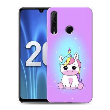 Силиконовый чехол на Huawei Honor 20 Lite с принтом Единорог Силиконовый чехол на Huawei Honor 20 Lite с принтом Единорог