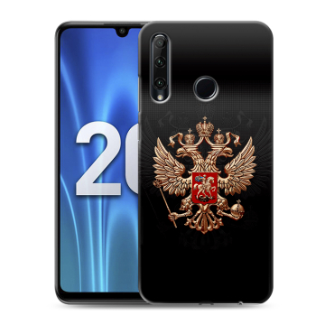 Силиконовый чехол на Huawei Honor 20 Lite с принтом Герб России Силиконовый чехол на Huawei Honor 20 Lite с принтом Герб России