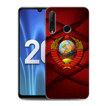 Силиконовый чехол на Huawei Honor 20 Lite с принтом Герб СССР Силиконовый чехол на Huawei Honor 20 Lite с принтом Герб СССР
