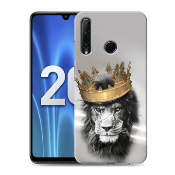 Силиконовый чехол на Huawei Honor 20 Lite с принтом Лев с короной Силиконовый чехол на Huawei Honor 20 Lite с принтом Лев с короной