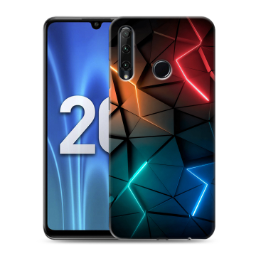 Силиконовый чехол на Huawei Honor 20 Lite с принтом Абстракция неон Силиконовый чехол на Huawei Honor 20 Lite с принтом Абстракция неон