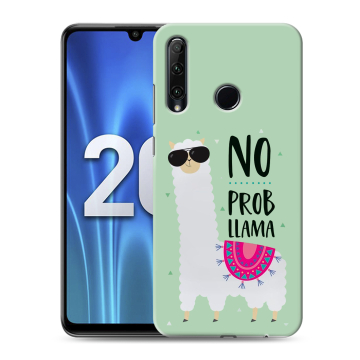 Силиконовый чехол на Huawei Honor 20 Lite с принтом Лама Силиконовый чехол на Huawei Honor 20 Lite с принтом Лама