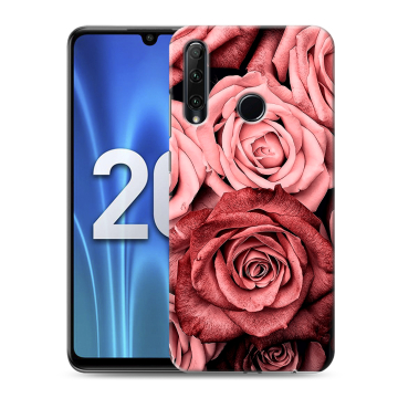 Силиконовый чехол на Huawei Honor 20 Lite с принтом Цветы розы Силиконовый чехол на Huawei Honor 20 Lite с принтом Цветы розы