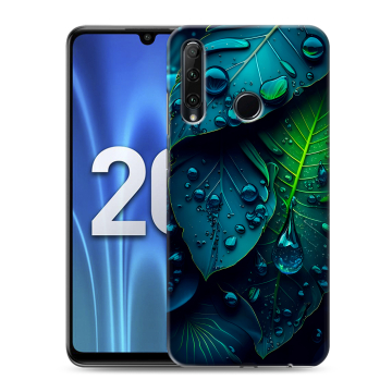 Силиконовый чехол на Huawei Honor 20 Lite с принтом Листья Силиконовый чехол на Huawei Honor 20 Lite с принтом Листья