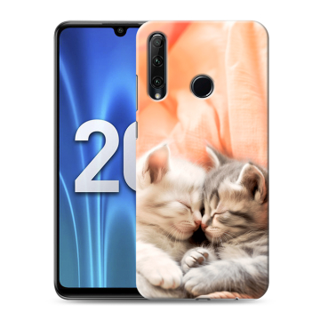 Силиконовый чехол на Huawei Honor 20 Lite с принтом Котята