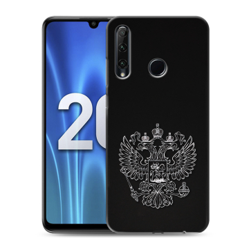 Силиконовый чехол на Huawei Honor 20 Lite с принтом Герб России