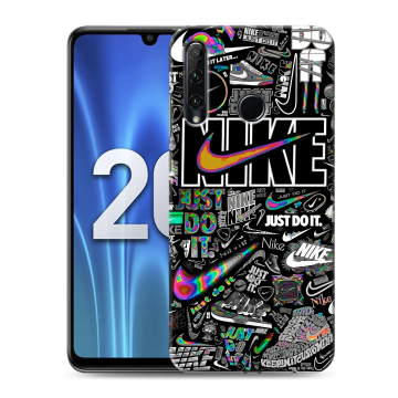 Силиконовый чехол на Huawei Honor 20 Lite с принтом Найк Силиконовый чехол на Huawei Honor 20 Lite с принтом Найк