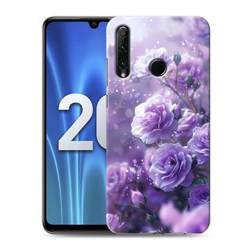 Силиконовый чехол на Huawei Honor 20 Lite с принтом Розы цветы Силиконовый чехол на Huawei Honor 20 Lite с принтом Розы цветы