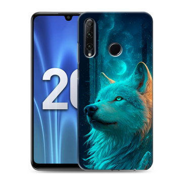 Силиконовый чехол на Huawei Honor 20 Lite с принтом бабочки саккура