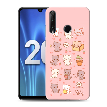Силиконовый чехол на Huawei Honor 20 Lite с принтом Hello Kitty Хелоу Кити
