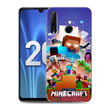 Силиконовый чехол на Huawei Honor 20 Lite с принтом Майнкрафт Minecraft Силиконовый чехол на Huawei Honor 20 Lite с принтом Майнкрафт Minecraft