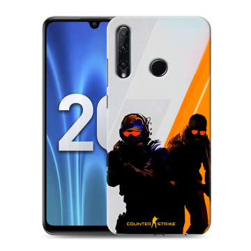 Силиконовый чехол на Huawei Honor 20 Lite с принтом Контер страйк Counter strike