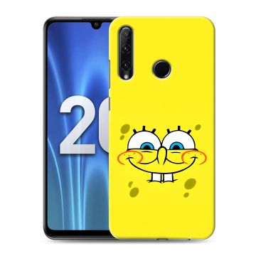Силиконовый чехол на Huawei Honor 20 Lite с принтом спанчбоб спанч боб