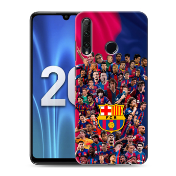Силиконовый чехол на Huawei Honor 20 Lite с принтом Барселона Barcelona