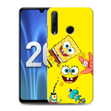 Силиконовый чехол на Huawei Honor 20 Lite с принтом Спанч боб Спанчбоб