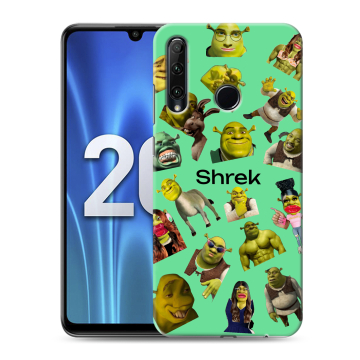 Силиконовый чехол на Huawei Honor 20 Lite с принтом Шрек Shrek Силиконовый чехол на Huawei Honor 20 Lite с принтом Шрек Shrek
