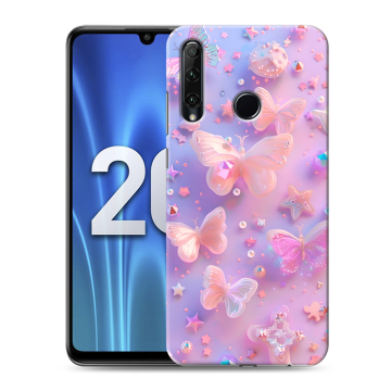 Силиконовый чехол на Huawei Honor 20 Lite с принтом Бабочки