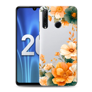 Силиконовый чехол на Huawei Honor 20 Lite с принтом Цветы принт Силиконовый чехол на Huawei Honor 20 Lite с принтом Цветы принт